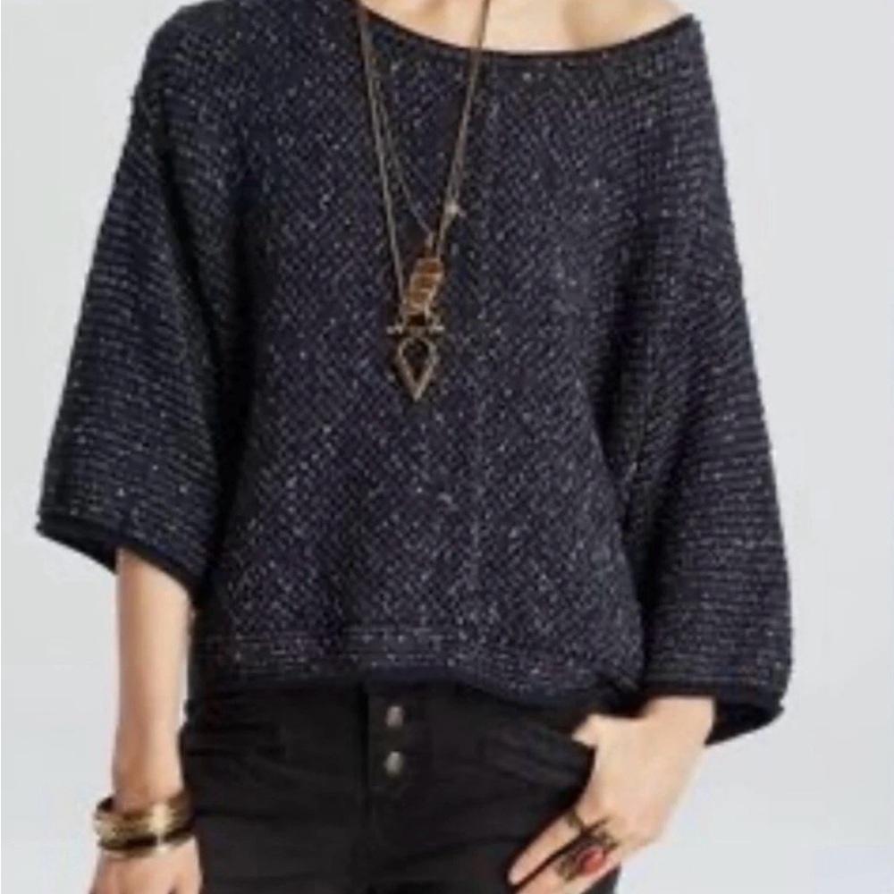 Free People Navy Sweater